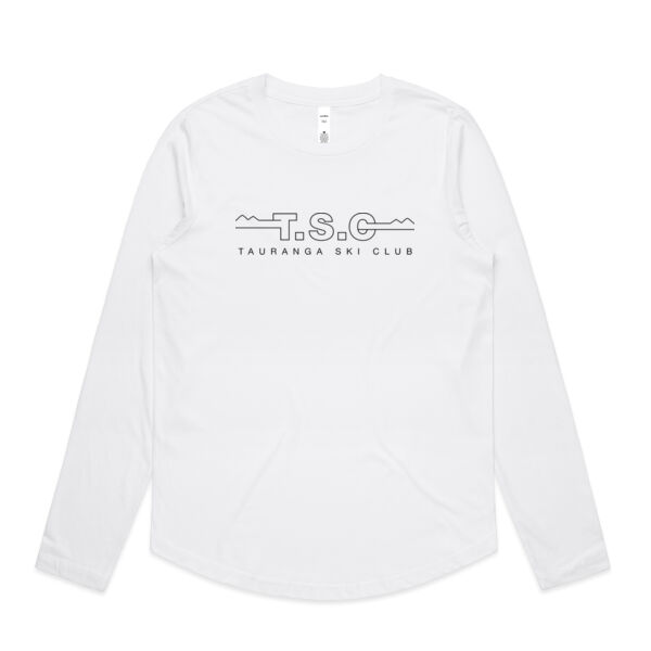 Outline logo - Womens Curve Longsleeve Tee Thumbnail