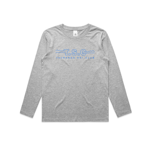 Outline Logo Blue - Kids Longsleeve Tee Thumbnail